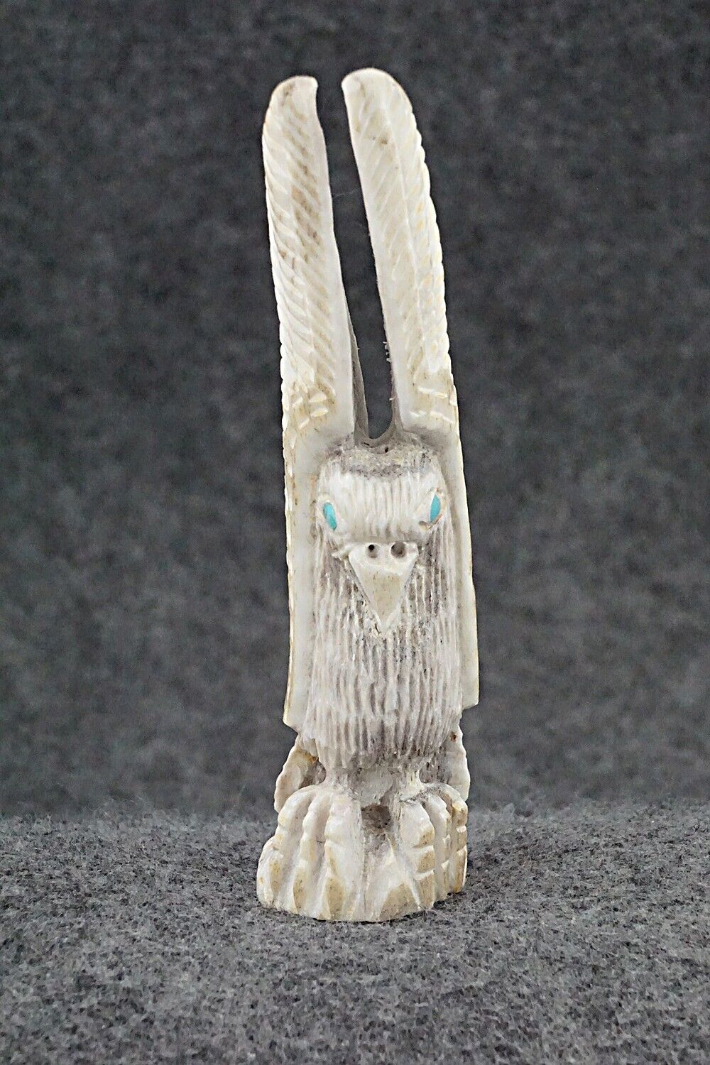 Eagle Zuni Fetish Carving - Garrick Weeka