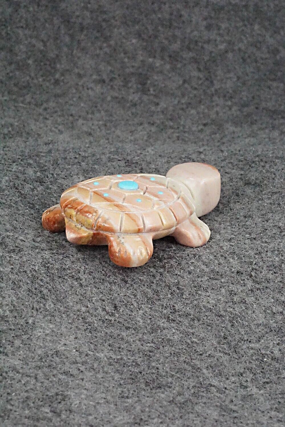 Turtle Zuni Fetish Carving - Reynold Lunasee