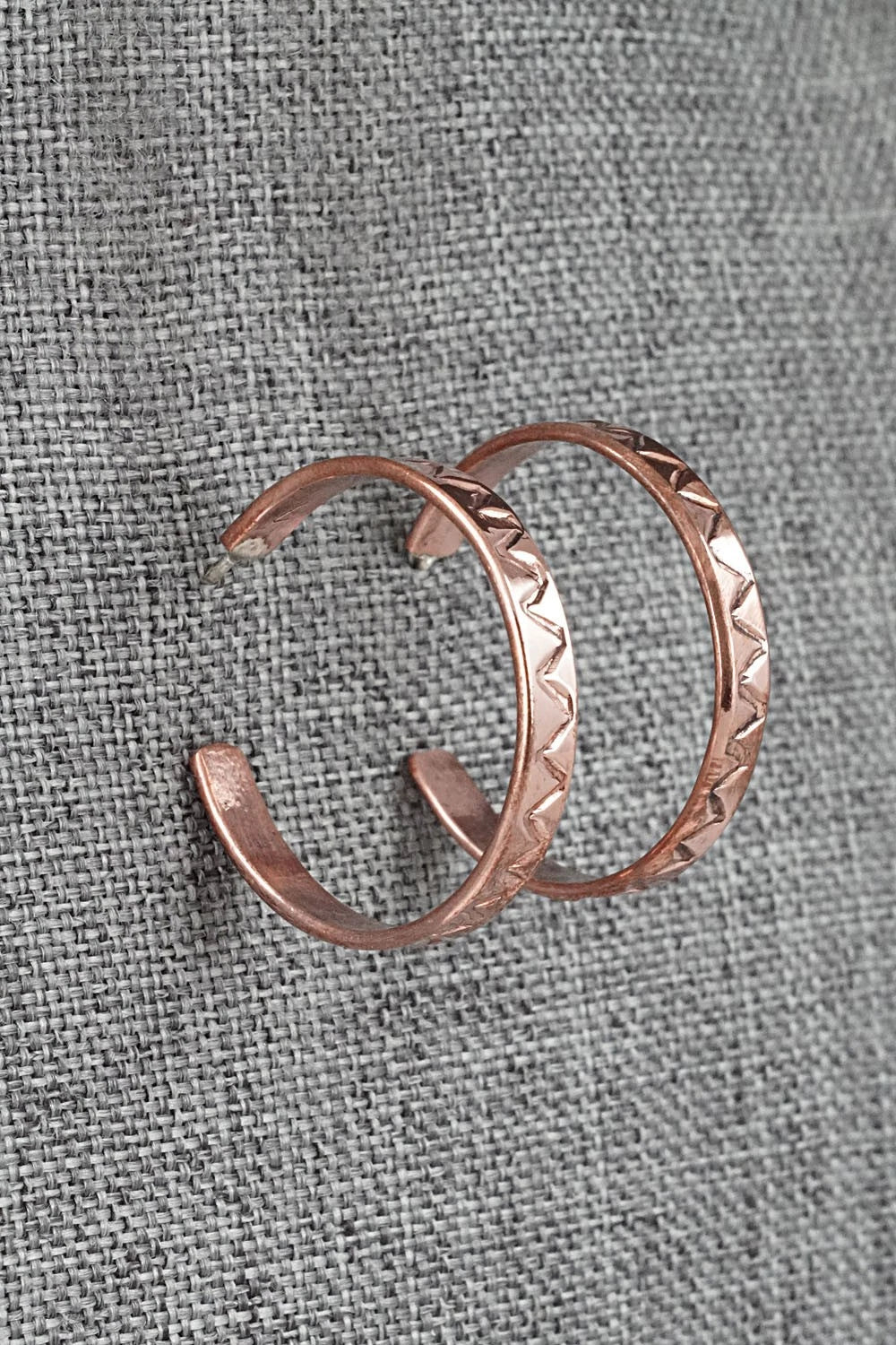 Copper Hoop Earrings - Elaine Tahe