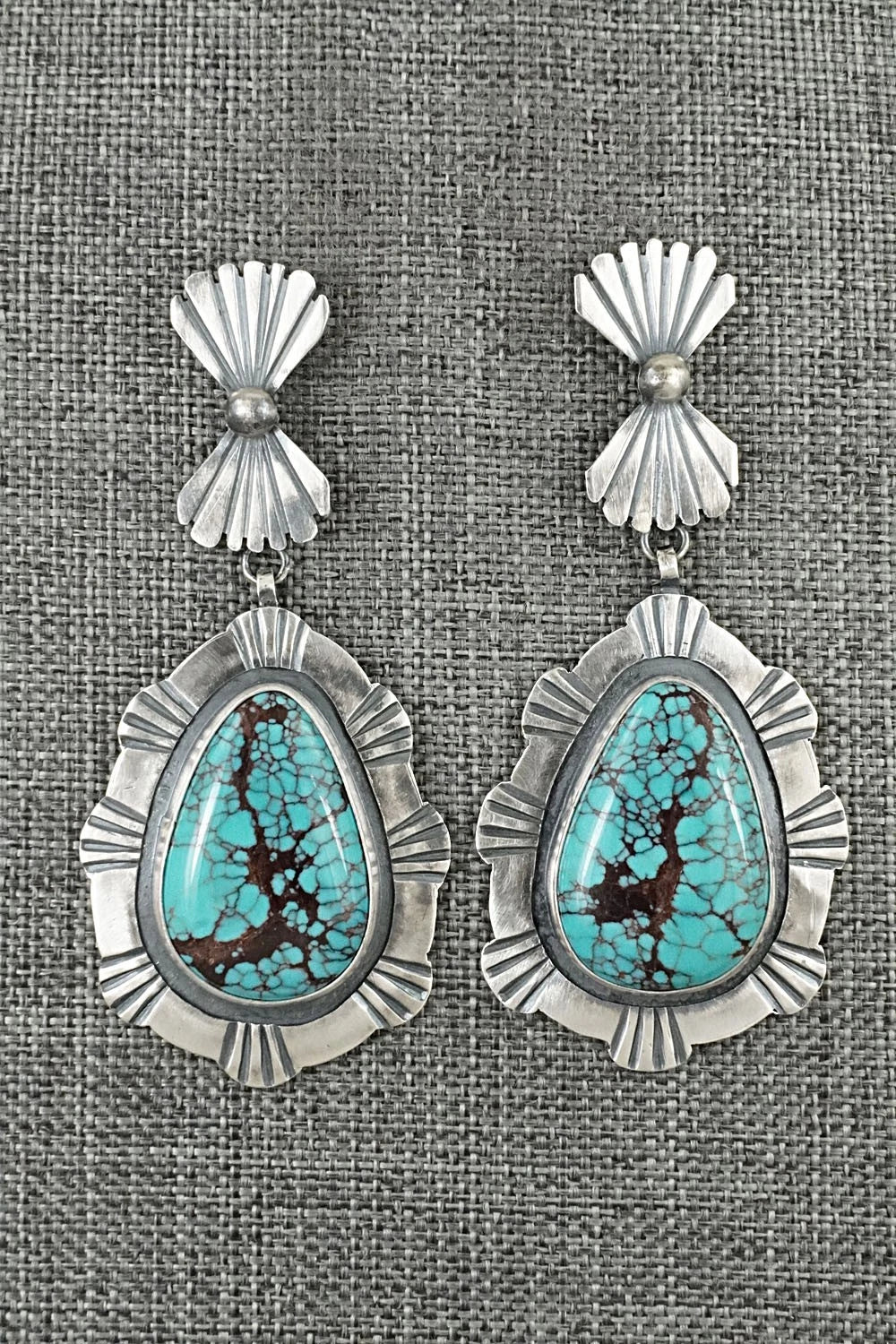Turquoise & Sterling Silver Earrings - Mark Yazzie