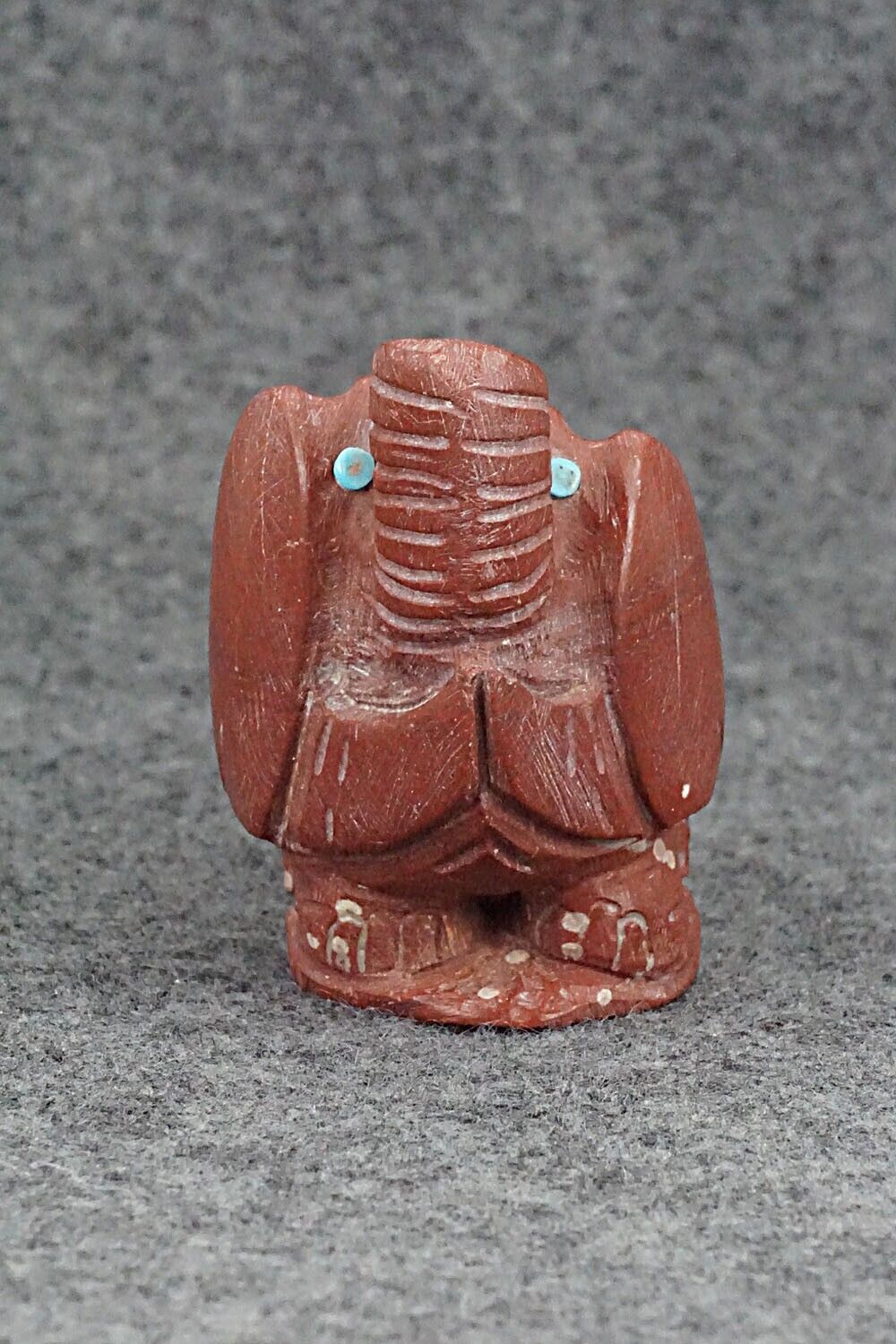 Elephant Zuni Fetish Carving - Carlton Kaamasee