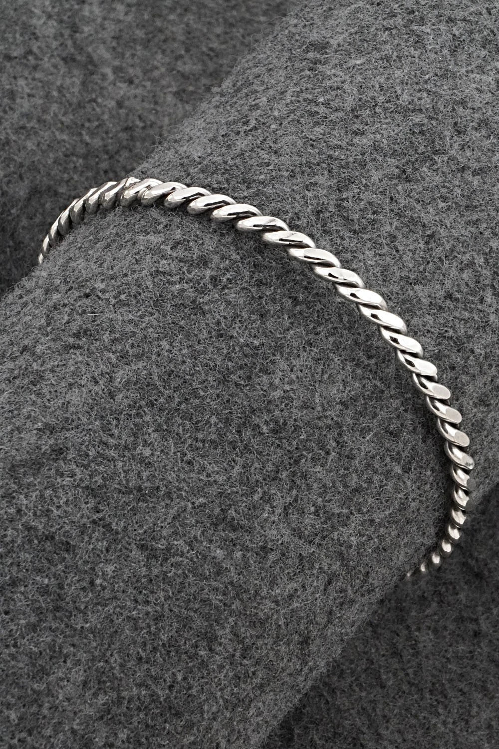 Sterling Silver Bangle Bracelet - Elaine Tahe