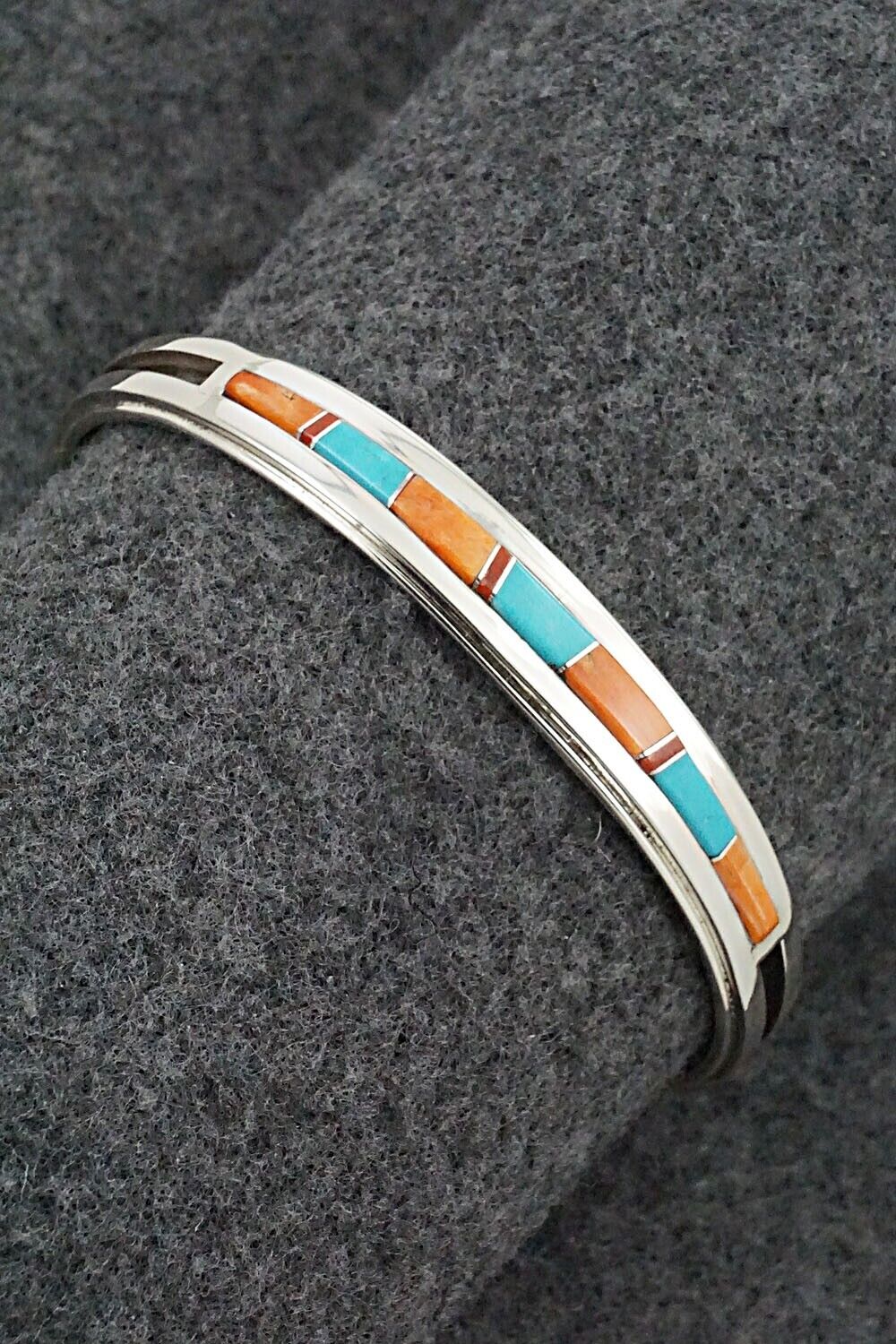 Multi-Stone & Sterling Silver Bracelet - Wilbert Muskett Jr.