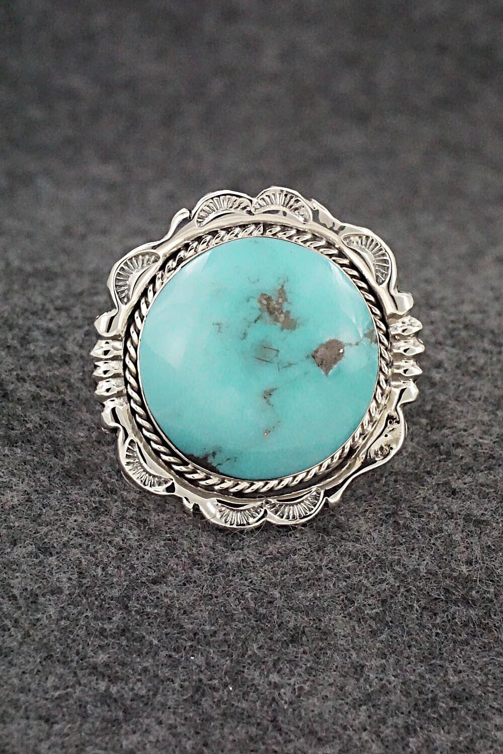 Turquoise & Sterling Silver Ring - Emerson Delgarito - Size 7.5