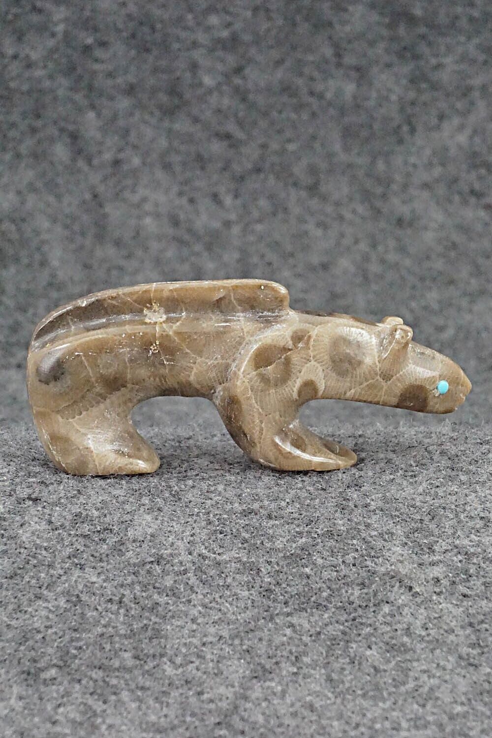Mountain Lion Zuni Fetish Carving - Ronnie Lunasee