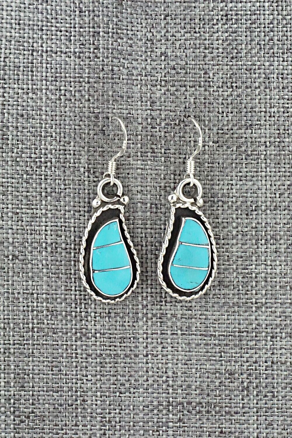 Turquoise & Sterling Silver Earrings - Susie Lowsayatee