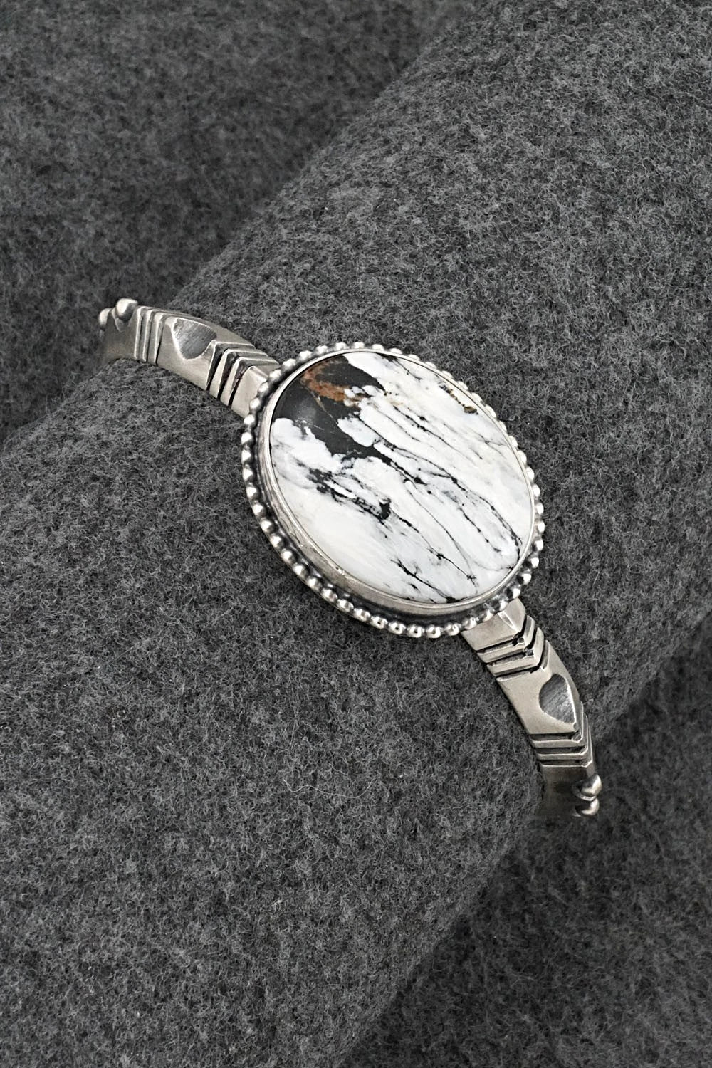 White Buffalo & Sterling Silver Bracelet - Paul Livingston