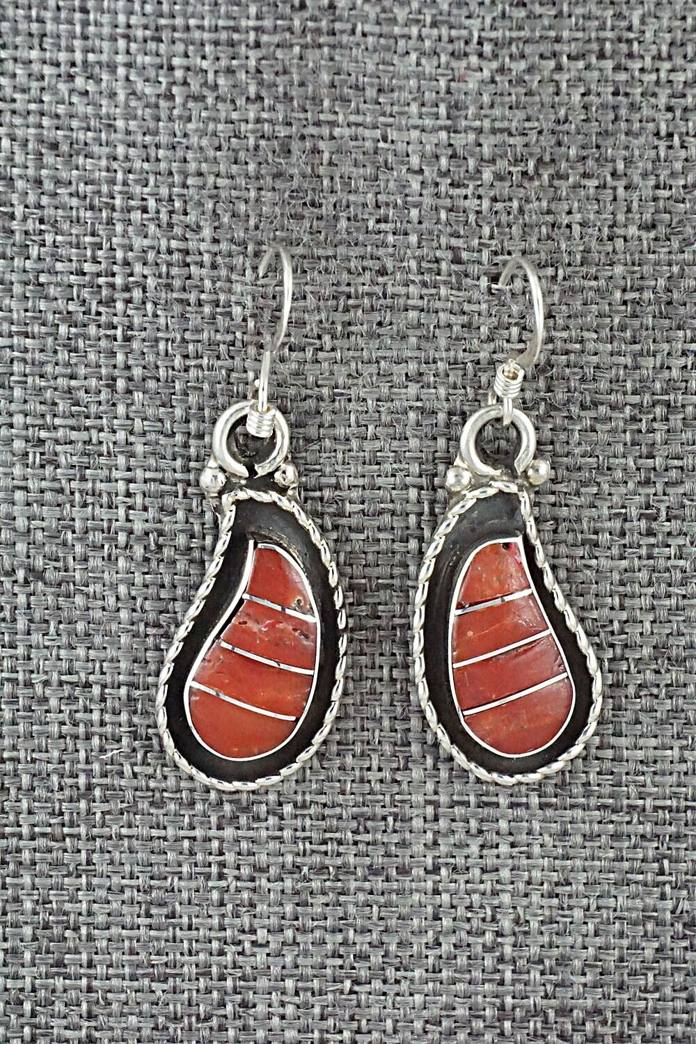 Coral & Sterling Silver Earrings - Susie Lowsayatee