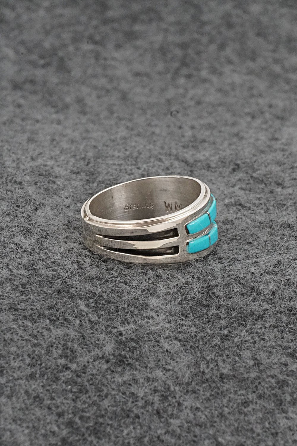 Turquoise & Sterling Silver Ring - Wilbert Muskett Jr. - Size 9.25