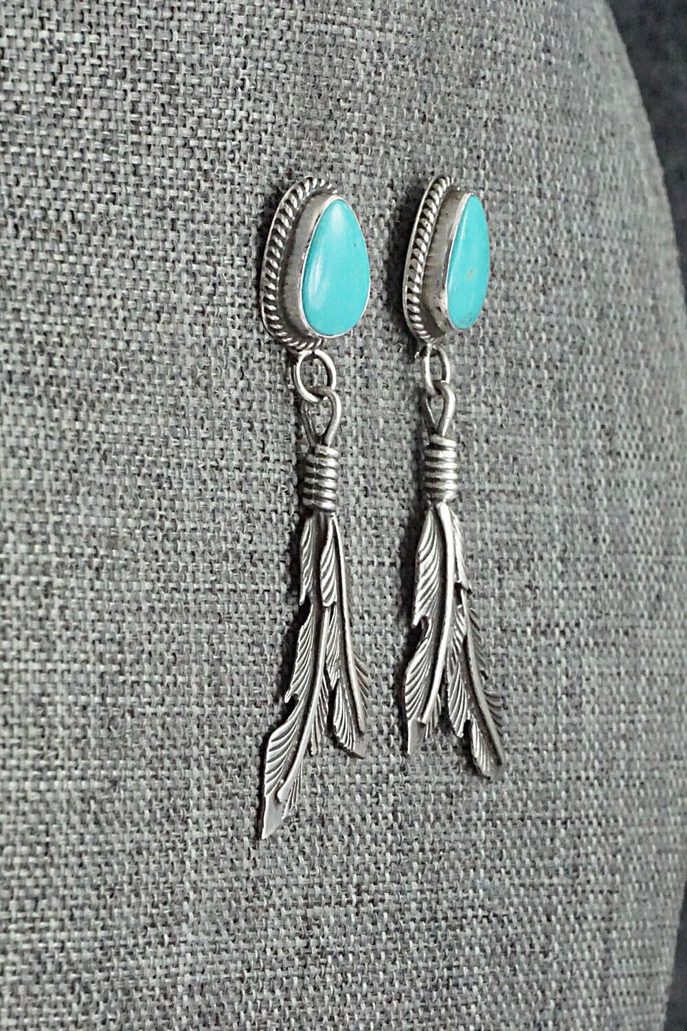 Turquoise and Sterling Silver Earrings - Sharon McCarthy