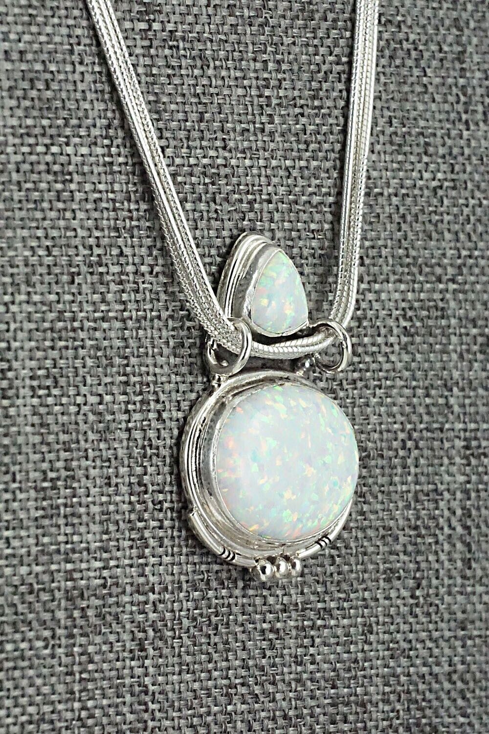 Opalite & Sterling Silver Necklace - Rita Largo
