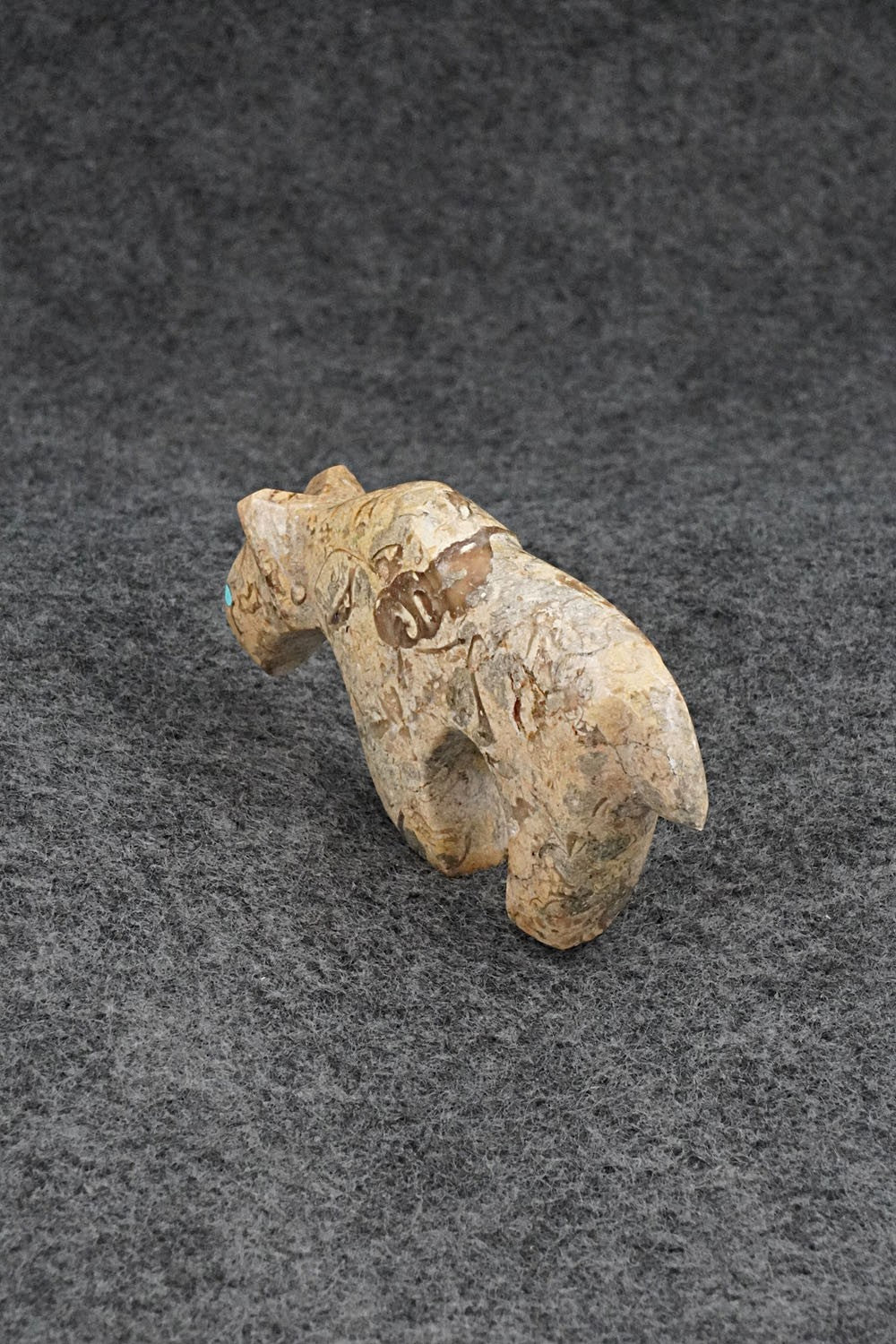 Bobcat Zuni Fetish Carving - Kenric Laiwakete