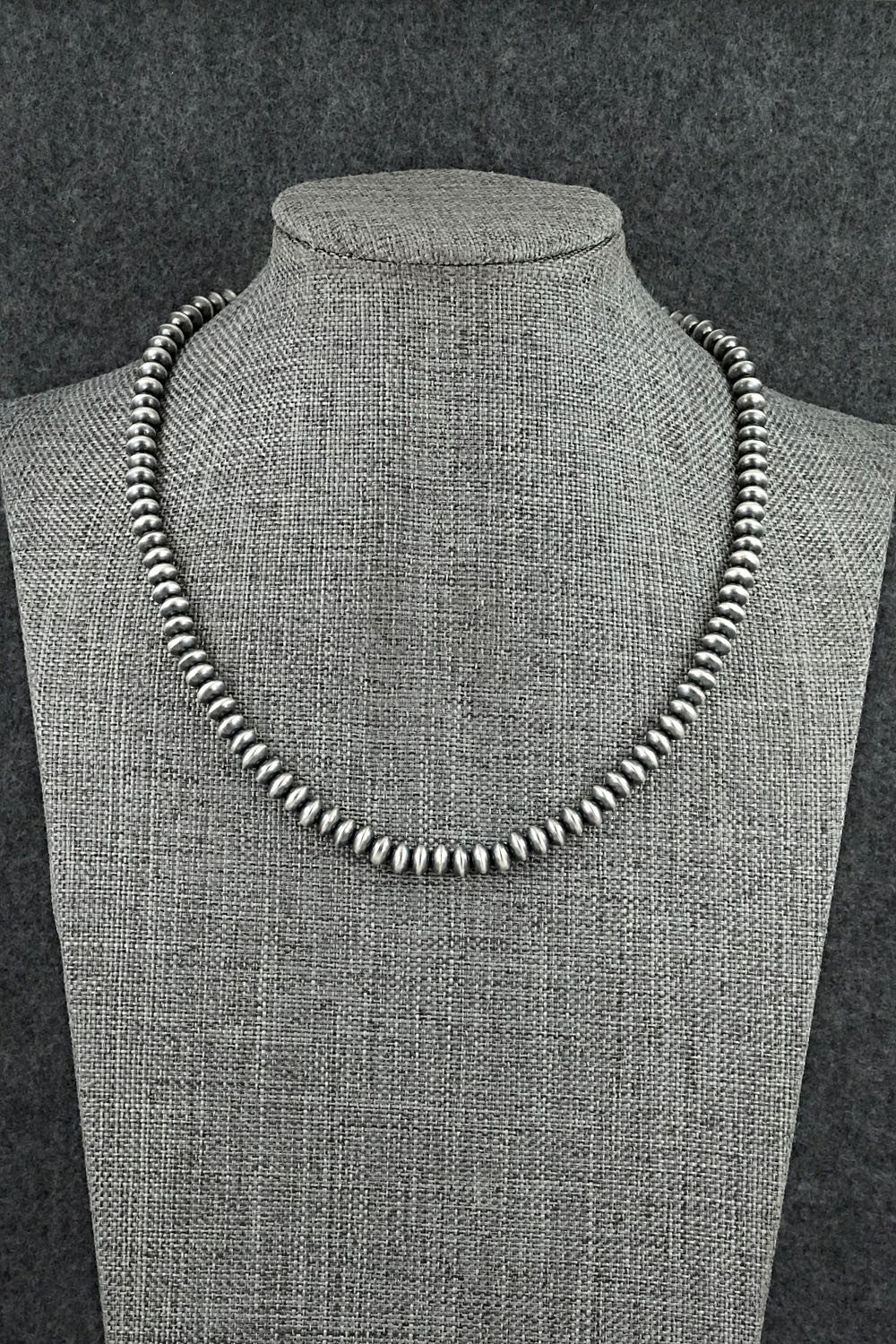 Sterling Silver Navajo Pearl Necklace 16" - Tonisha Haley