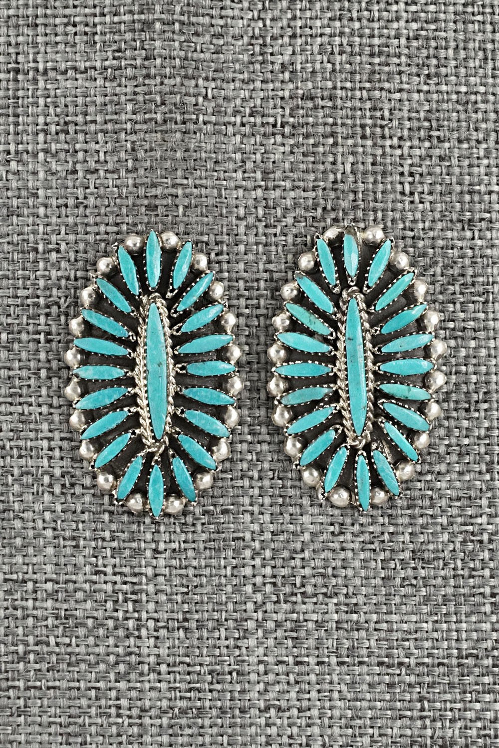 Turquoise & Sterling Silver Earrings - Lorena Peina