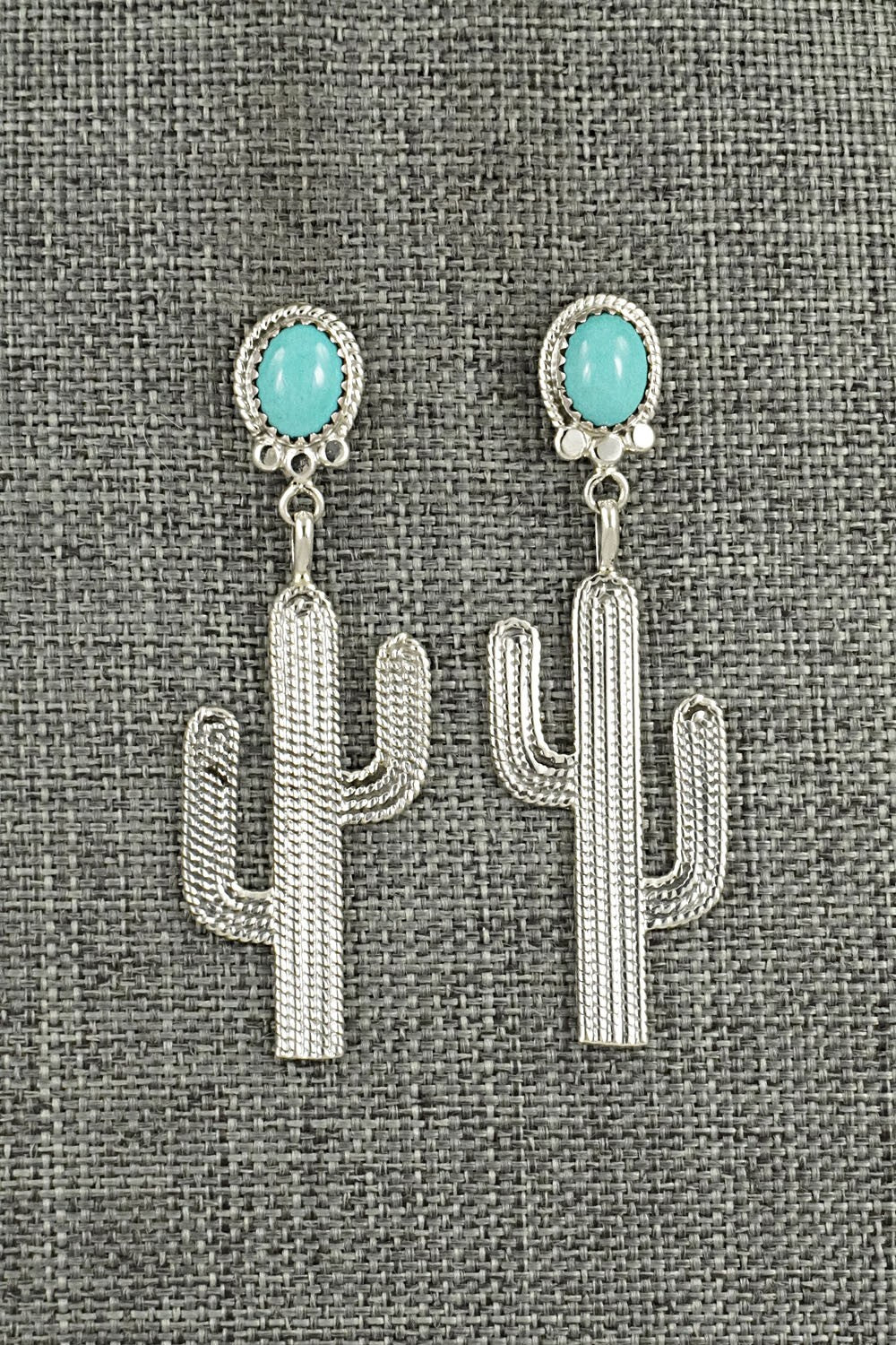 Turquoise & Sterling Silver Earrings - Annie Spencer