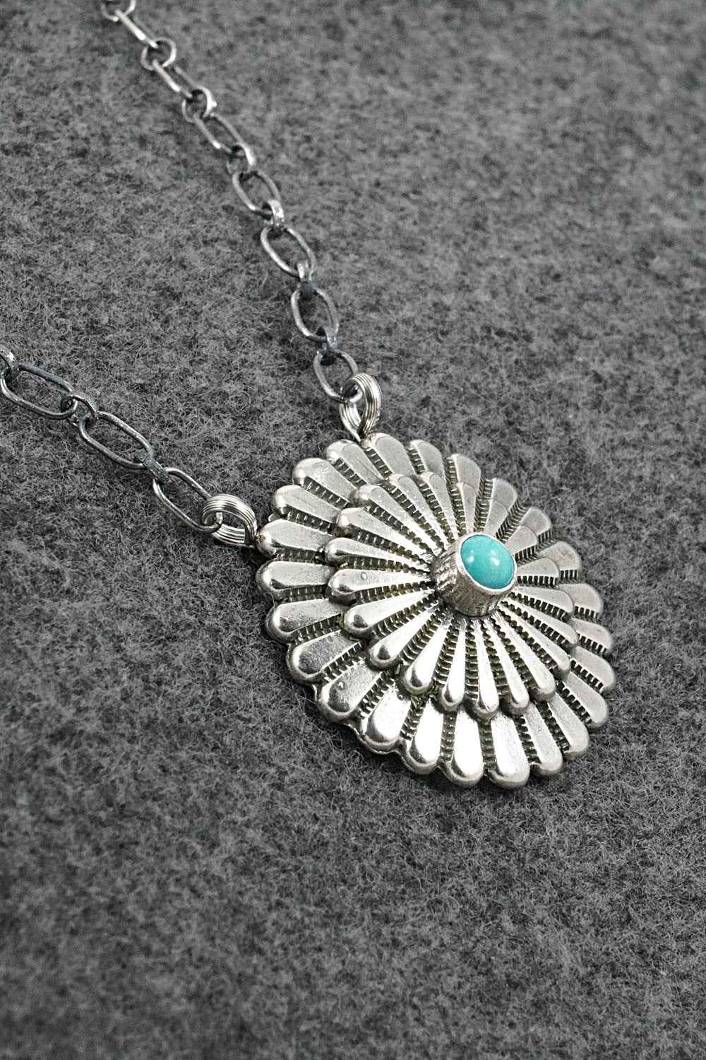 Turquoise & Sterling Silver Necklace - Sheldon Mariano