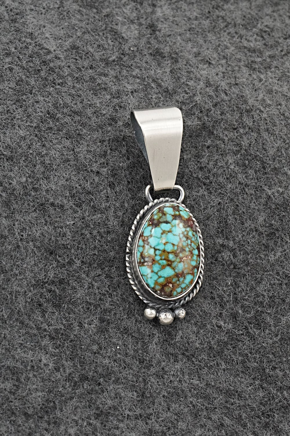 Turquoise & Sterling Silver Pendant - Rena Begay