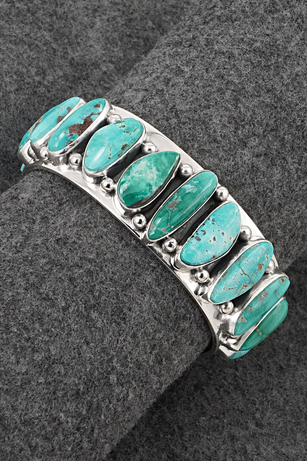 Turquoise & Sterling Silver Bracelet - Mark Yazzie