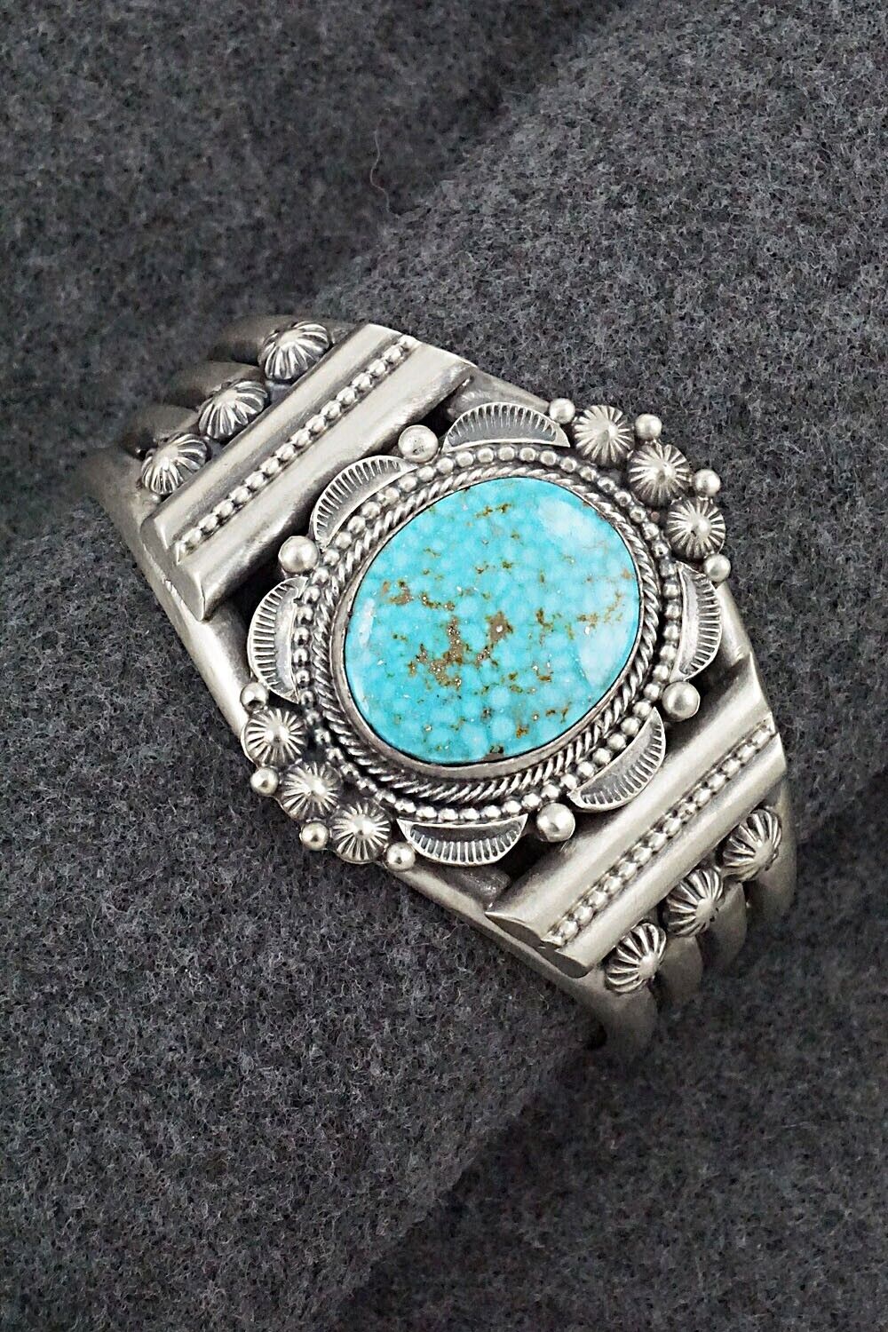 Turquoise & Sterling Silver Bracelet - Tom Lewis