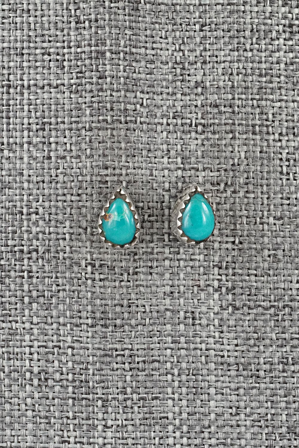 Turquoise & Sterling Silver Earrings - Gerald Joe