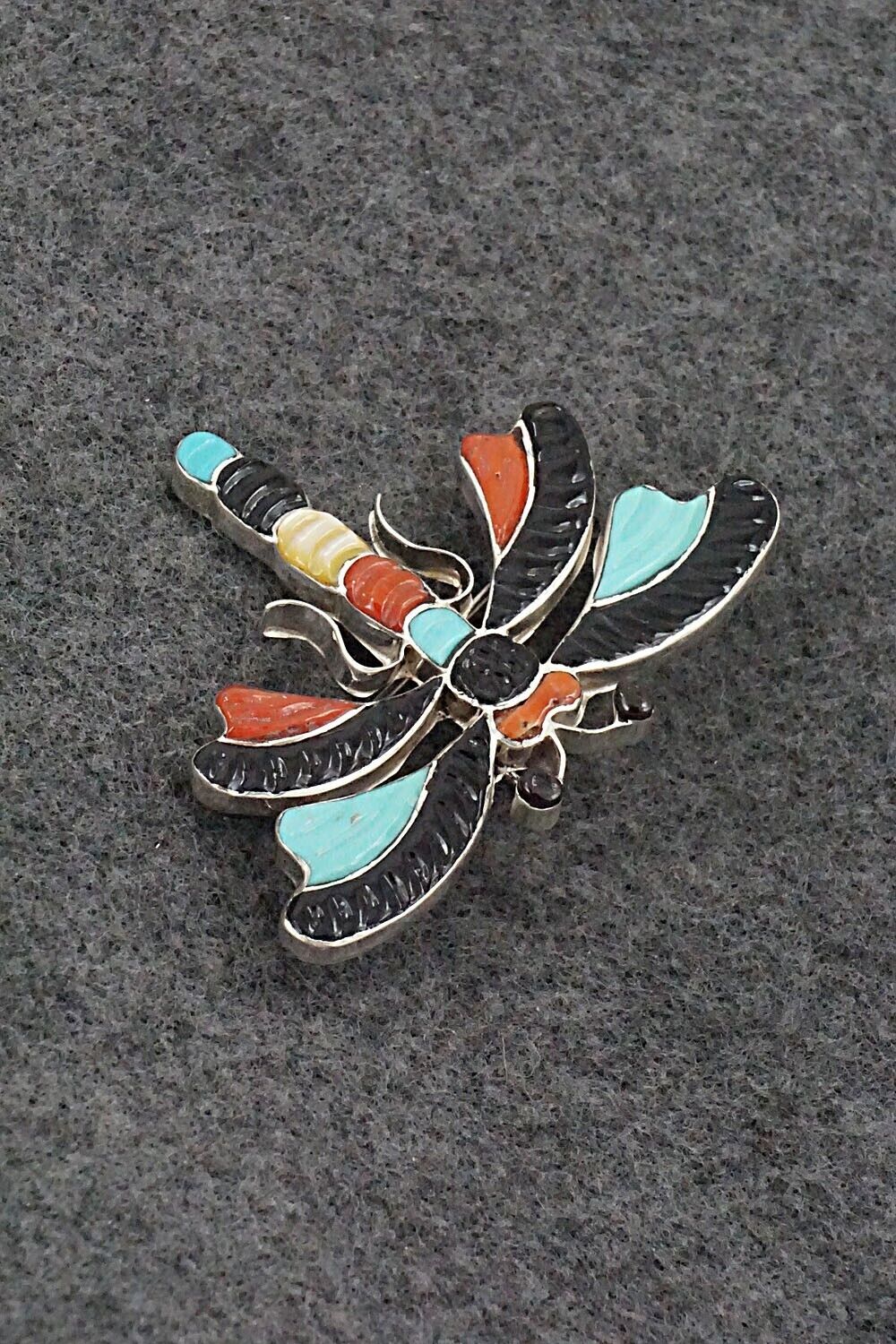 Multi-Stone and Sterling Silver Pendant/Pin - Tamera Pinto