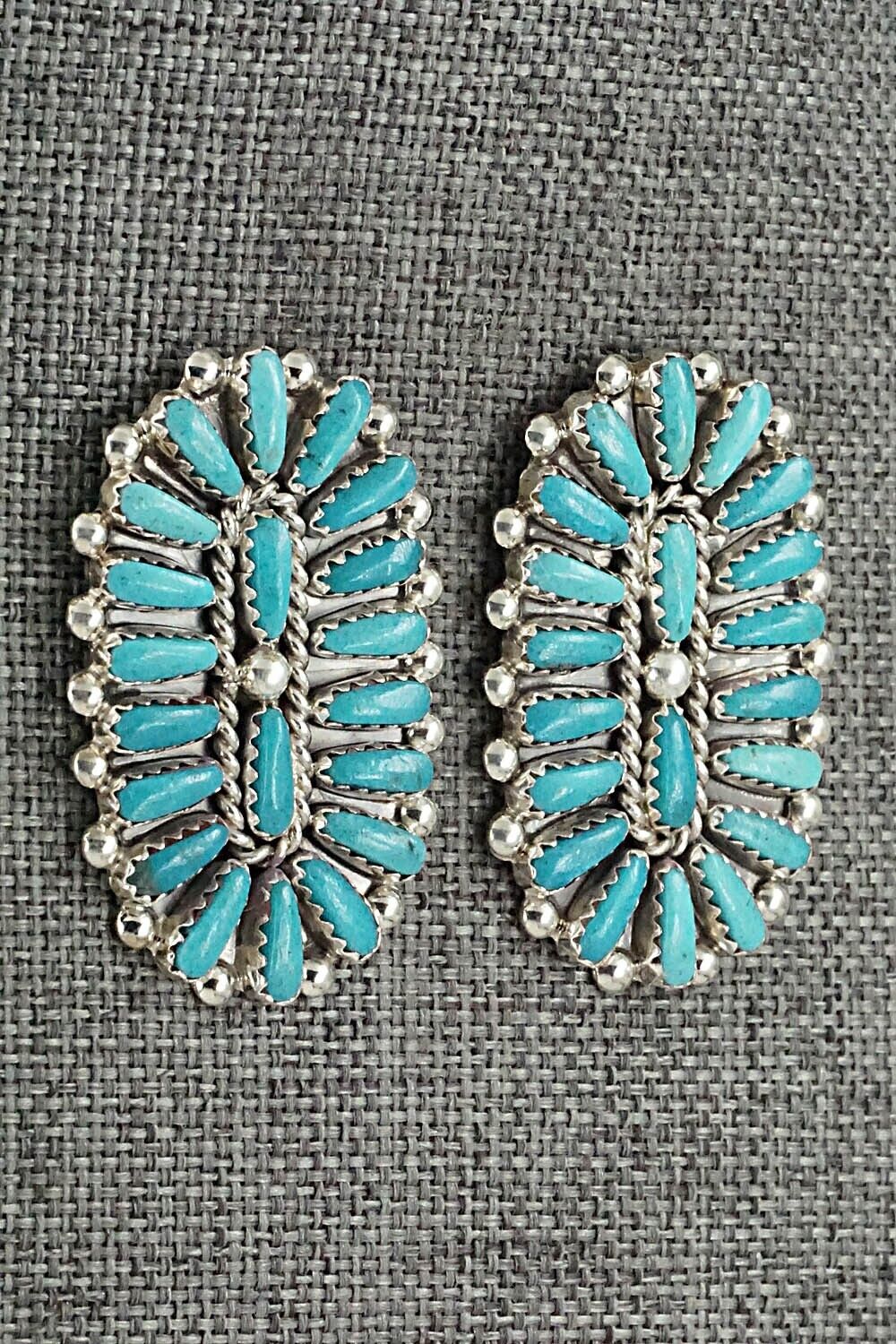 Turquoise & Sterling Silver Earrings - Philena Byjoe