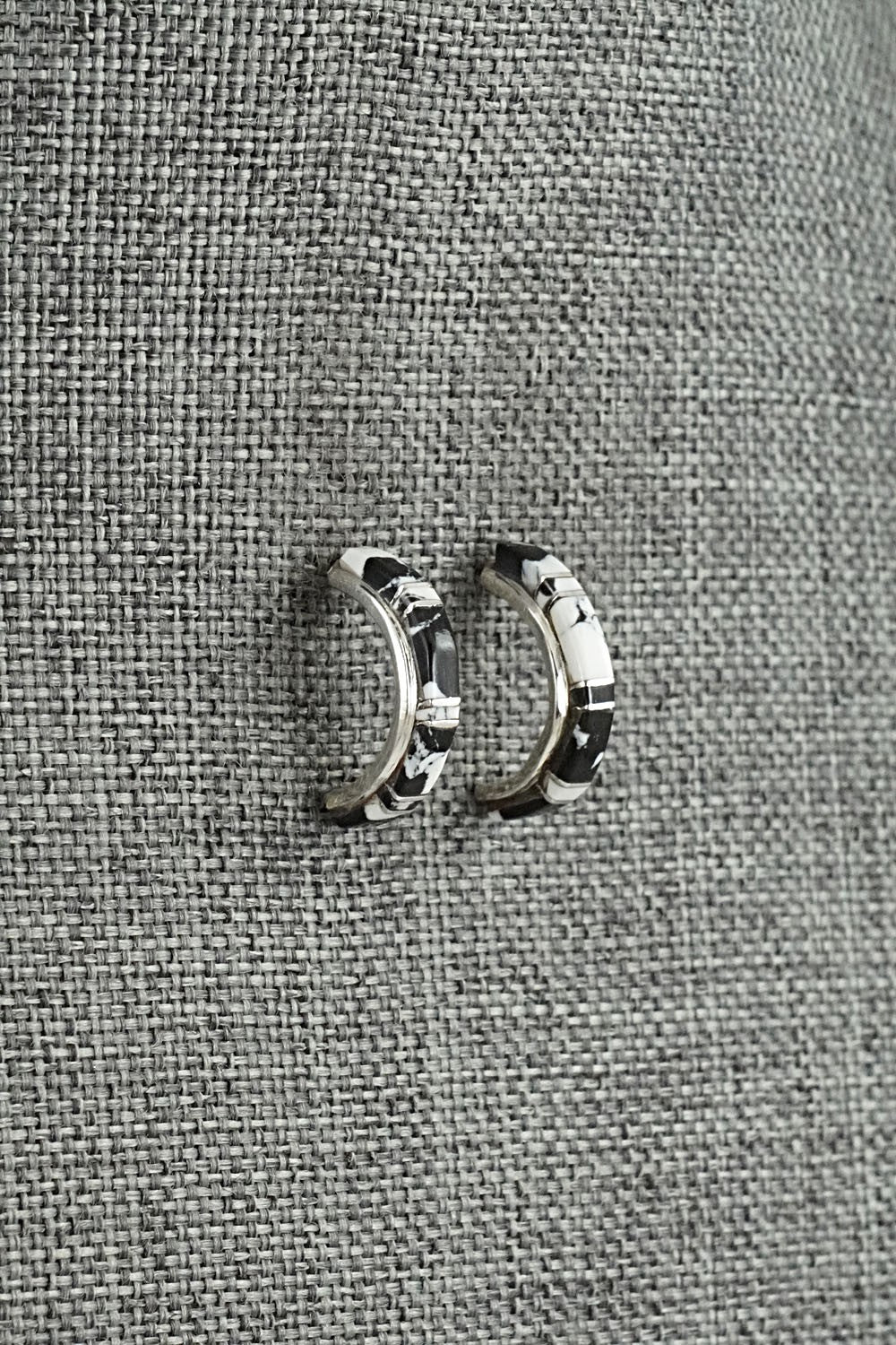 White Buffalo & Sterling Silver Earrings - Terrance Panteah