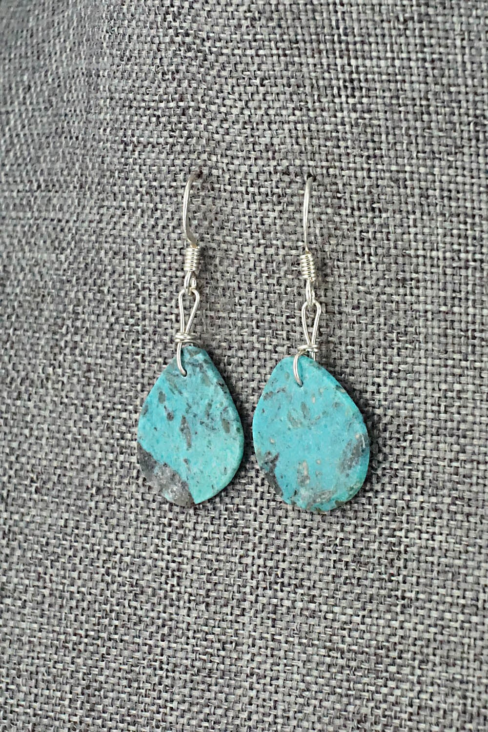 Turquoise & Sterling Silver Earrings - Joe Garcia