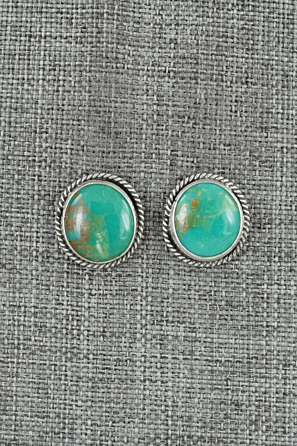 Turquoise & Sterling Silver Earrings - Rosemary Saunders