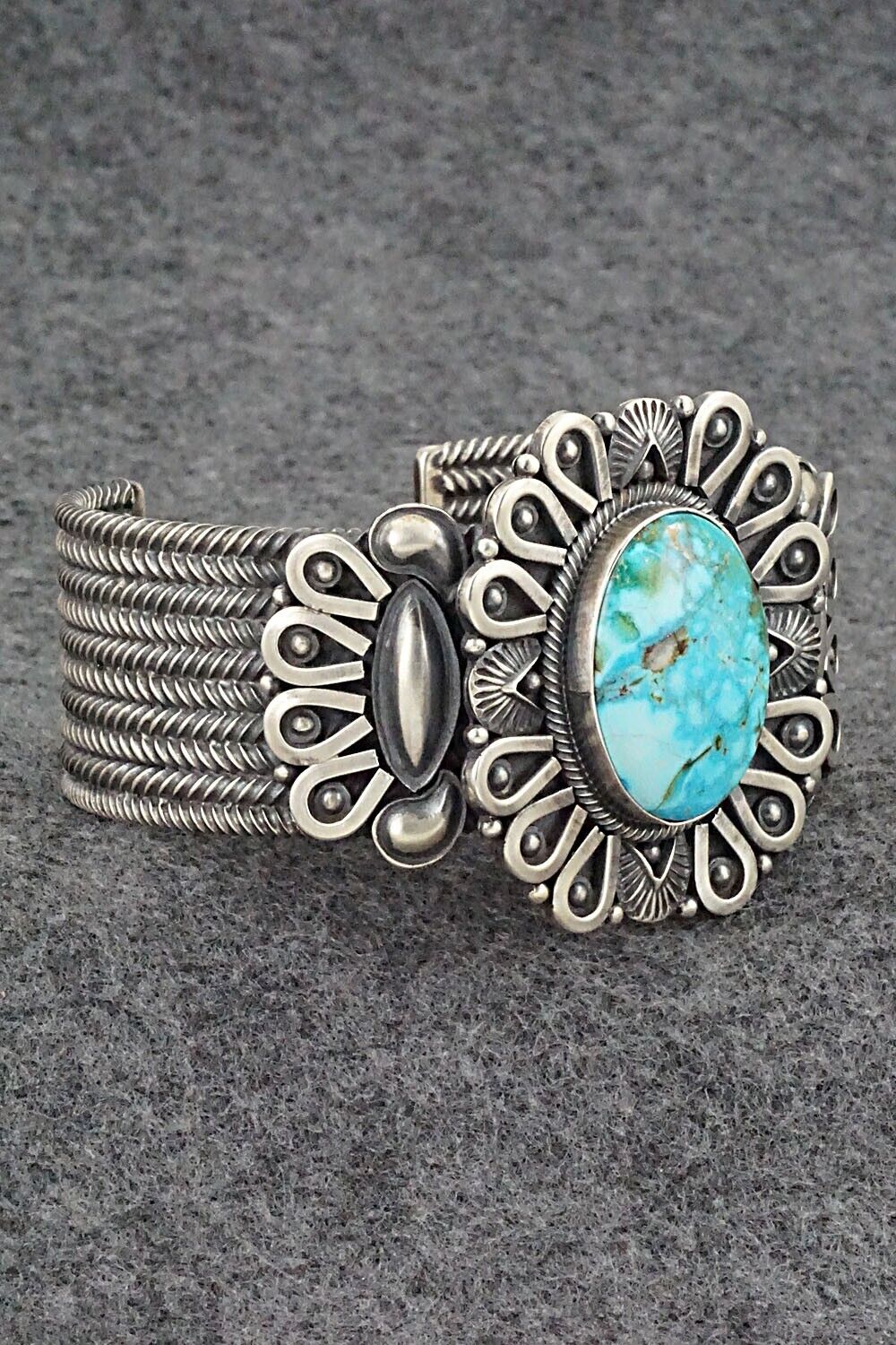 Turquoise & Sterling Silver Bracelet - Derrick Gordon