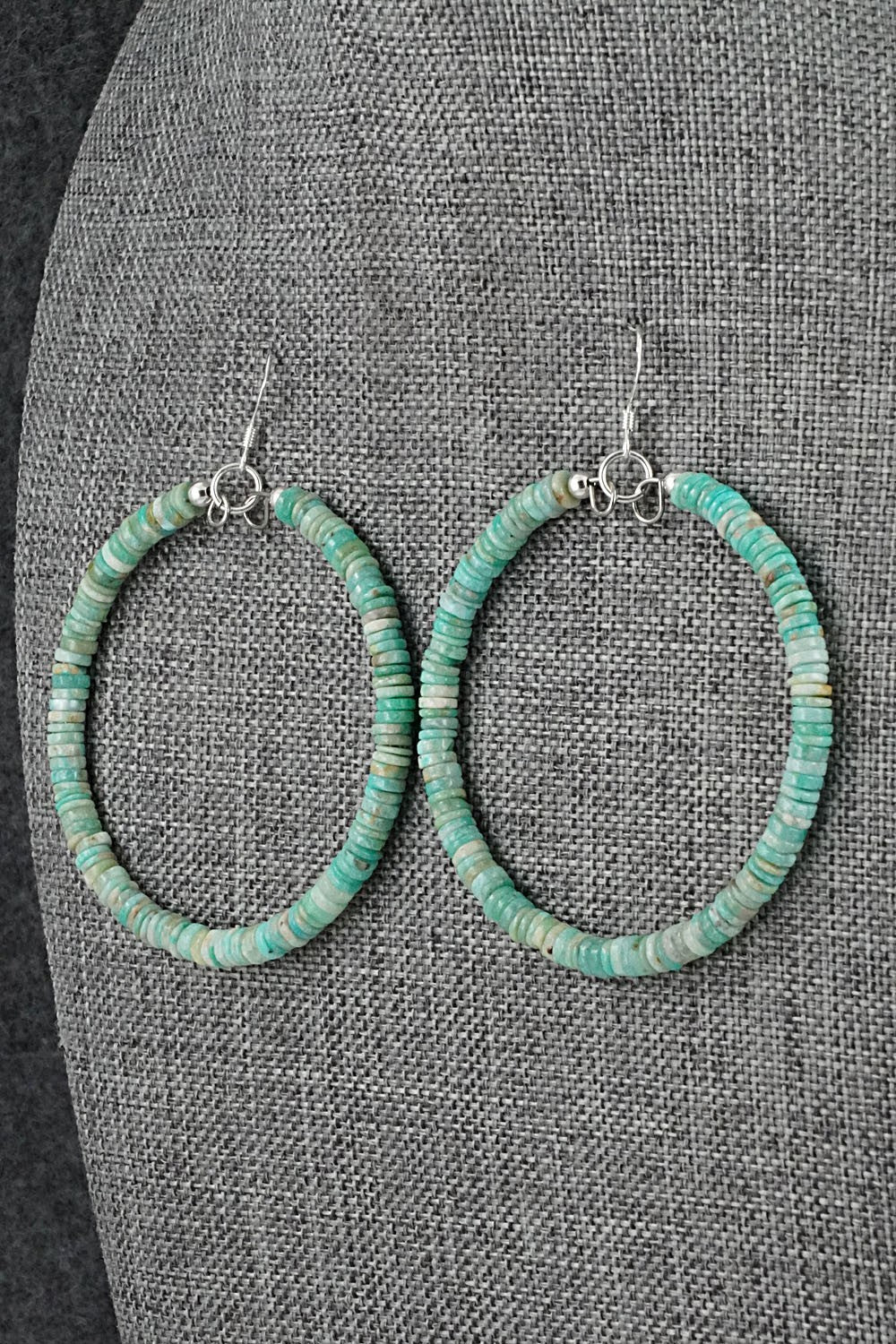 Turquoise & Sterling Silver Earrings - Doreen Jake