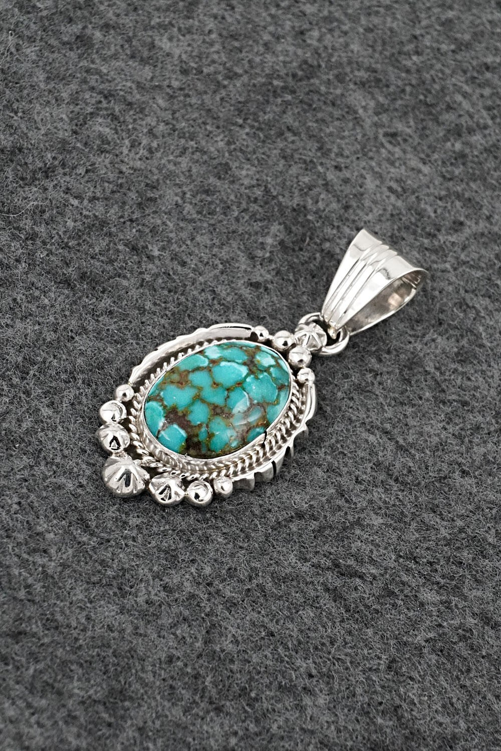 Turquoise & Sterling Silver Pendant - Daniel Benally