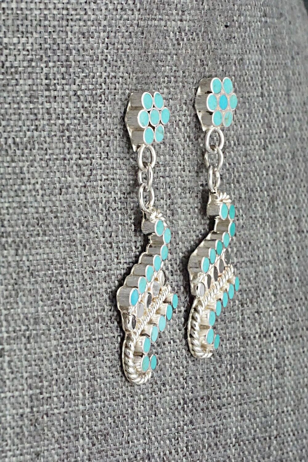 Turquoise & Sterling Silver Earrings - Michelle Peina