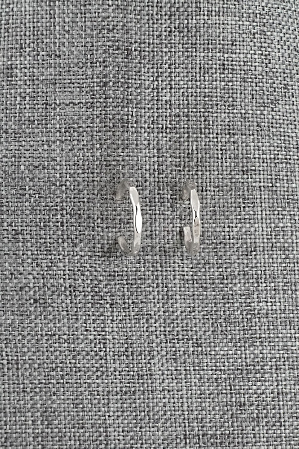 Sterling Silver Hoop Earrings - Elaine Tahe