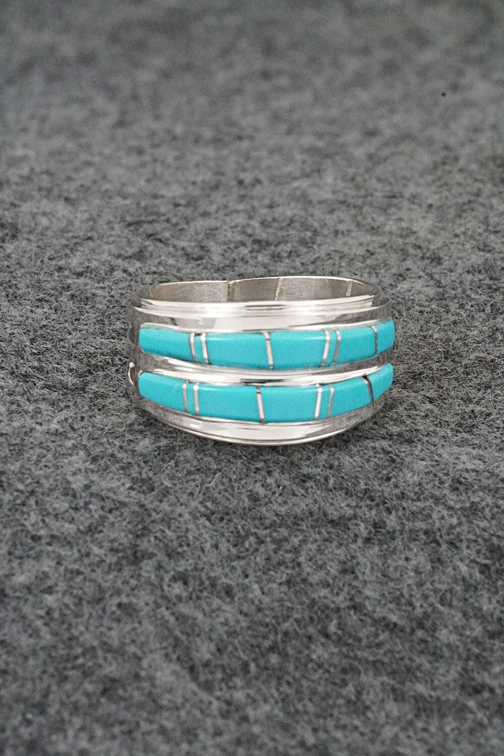 Turquoise & Sterling Silver Ring - Wilbert Muskett Jr. - Size 7