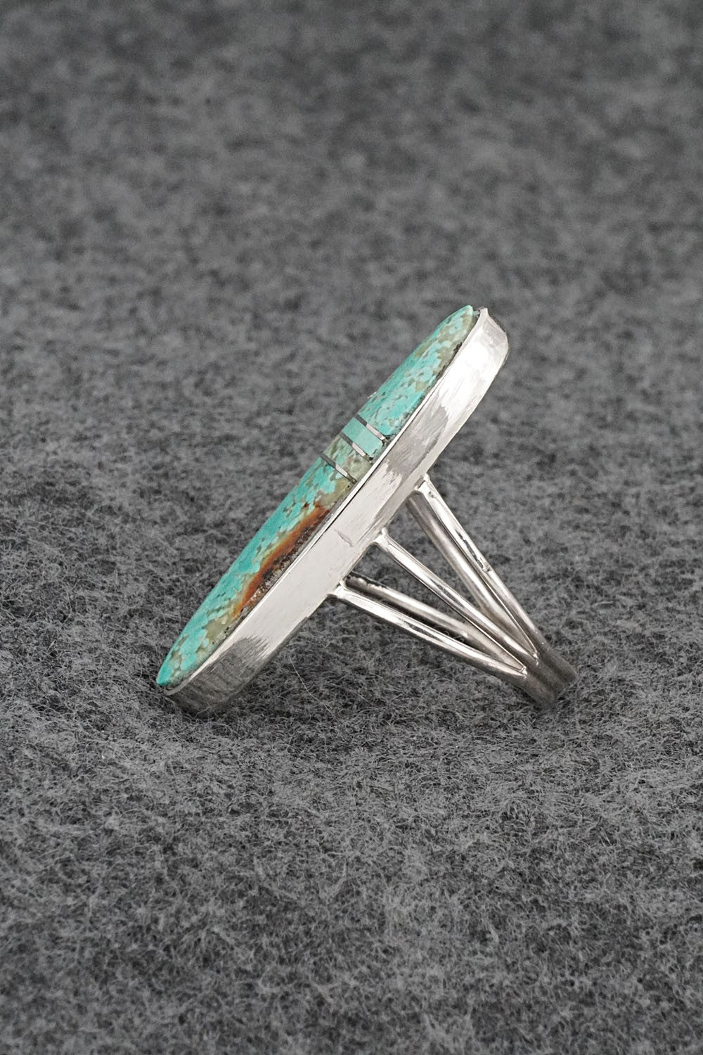 Turquoise & Sterling Silver Ring - Harold Smith - Size 7