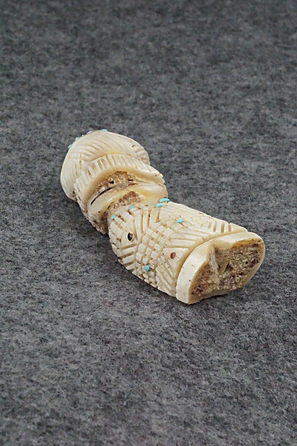 Corn Maiden Zuni Fetish Carving - Carl Etsate