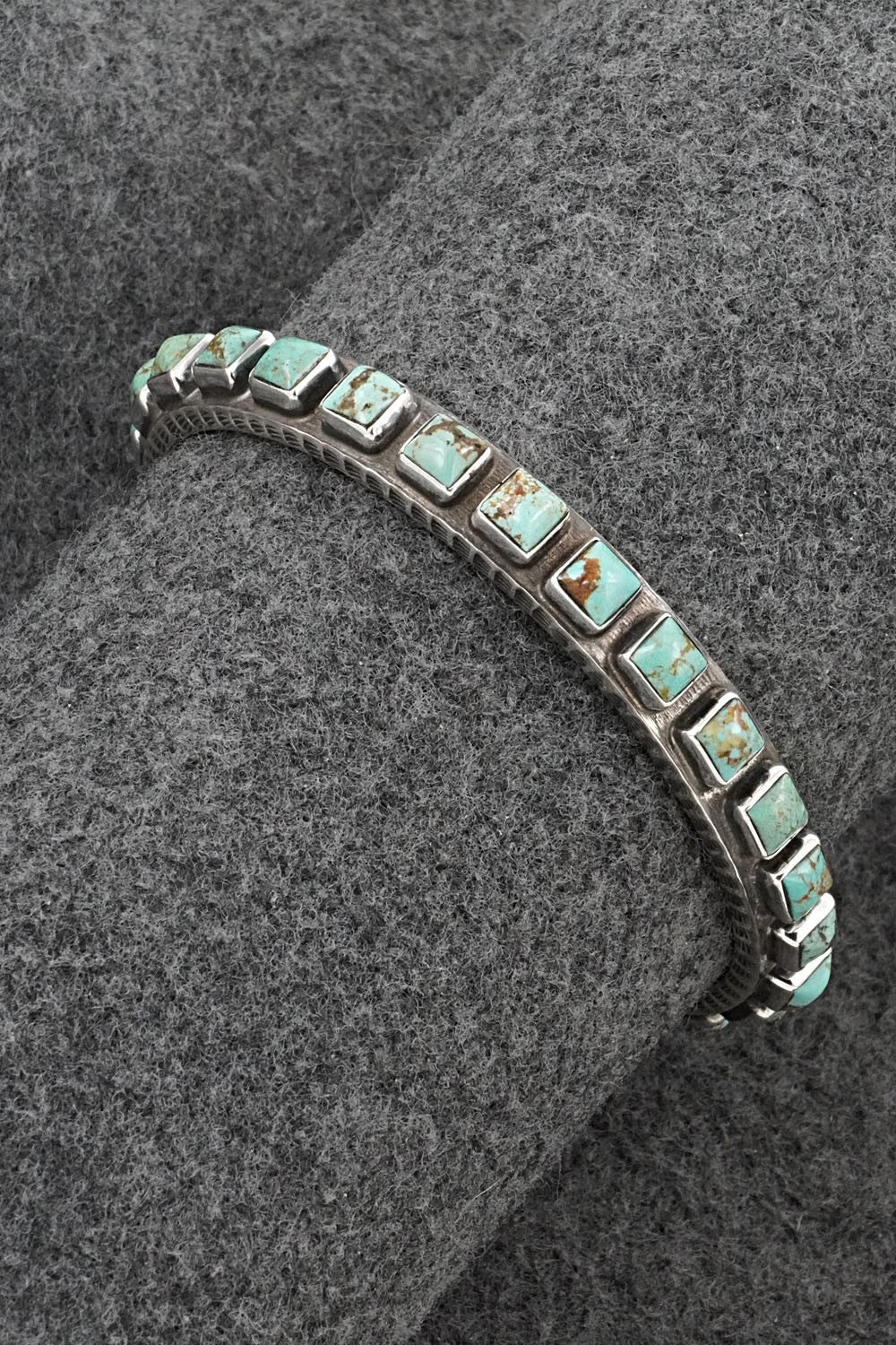 Turquoise & Sterling Silver Bracelet - Ernest Rangel