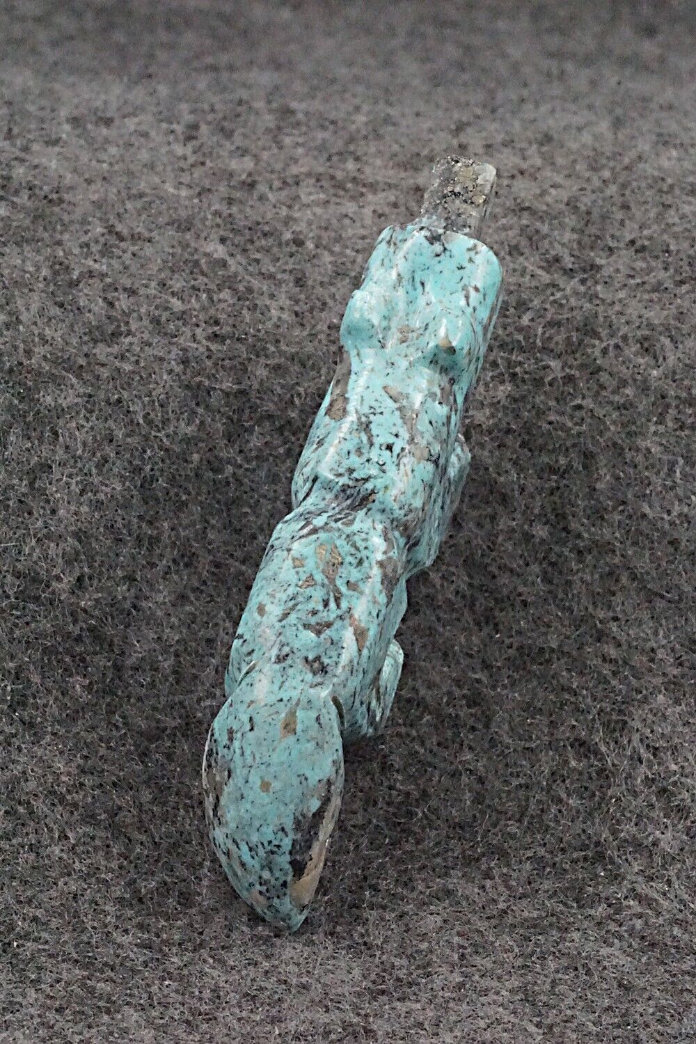Wolf Zuni Fetish Carving - Reynold Lunasee