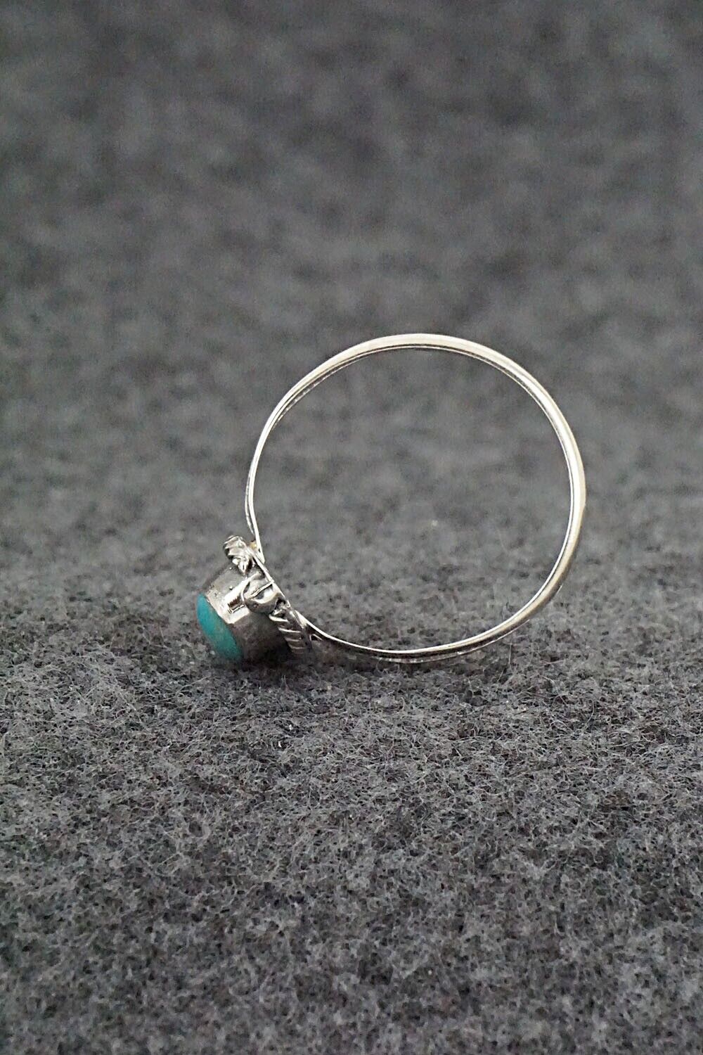 Turquoise & Sterling Silver Ring - Alice Rose Saunders - Size 8.75