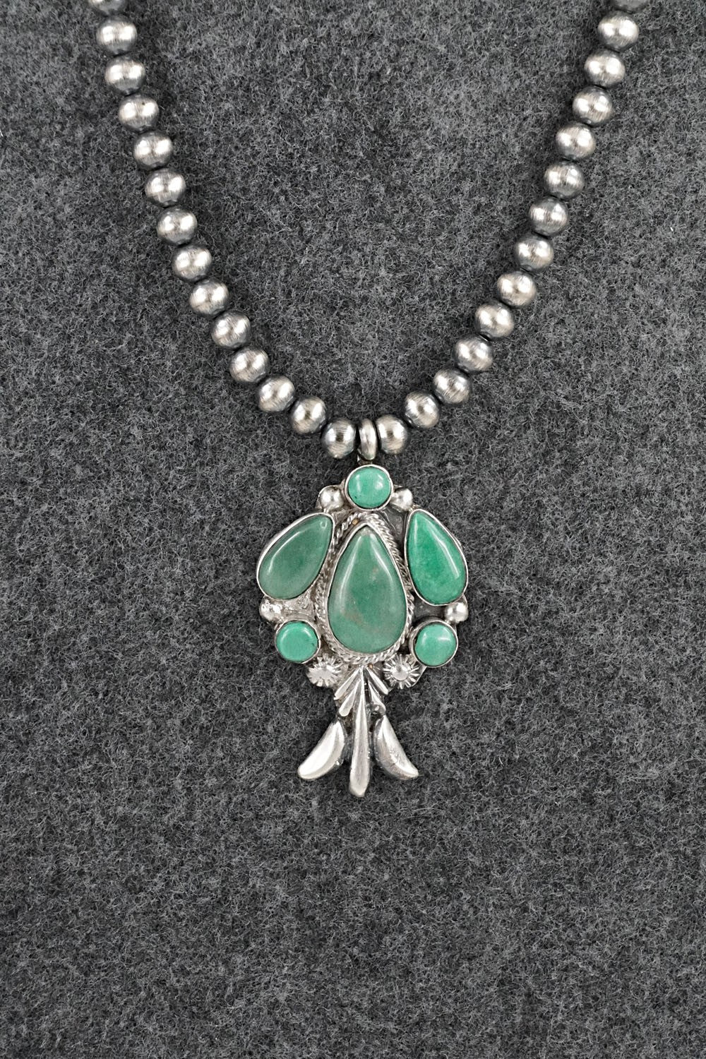 Turquoise & Sterling Silver Necklace - Bobby Platero