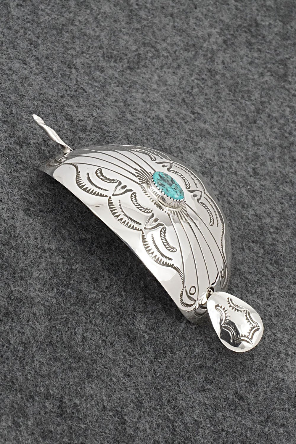 Turquoise & Sterling Silver Hair Pin - Jolene Begay
