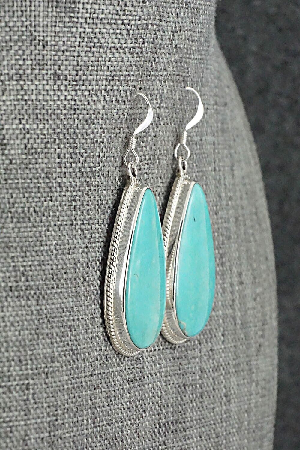 Turquoise & Sterling Silver Earrings - Sharon McCarthy