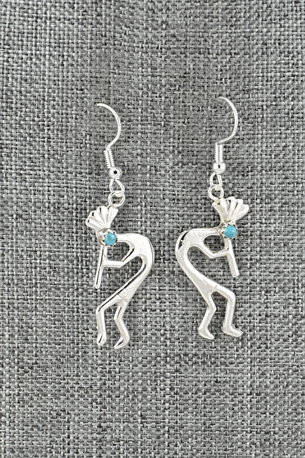 Turquoise and Sterling Silver Earrings - Lorraine Chee