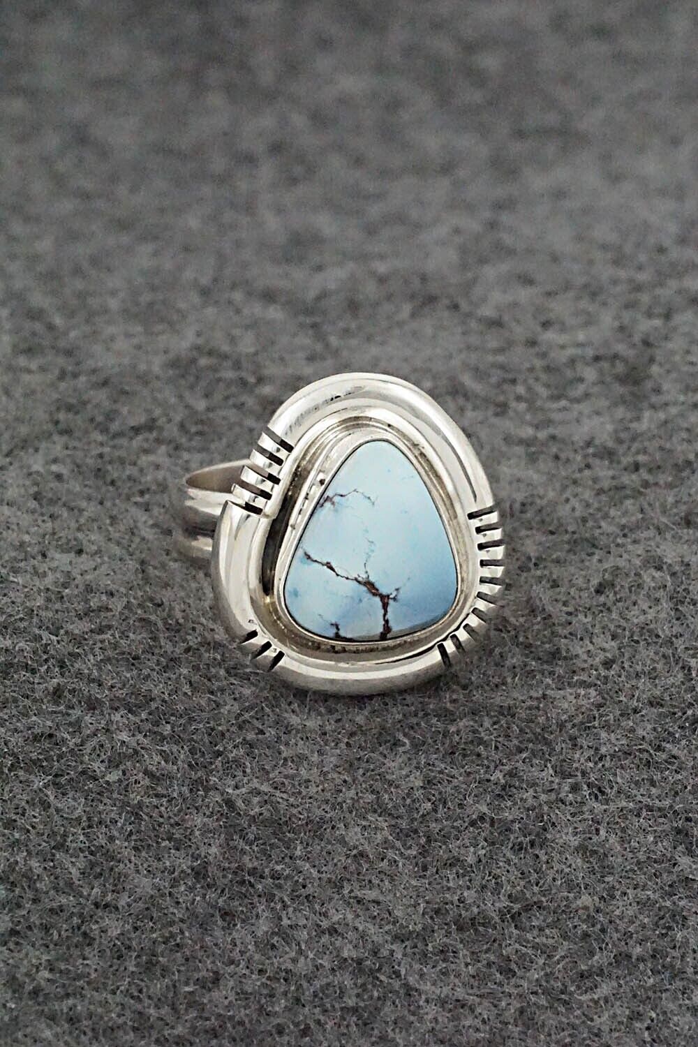 Turquoise & Sterling Silver Ring - Joelias Draper - Size 9 Adj.