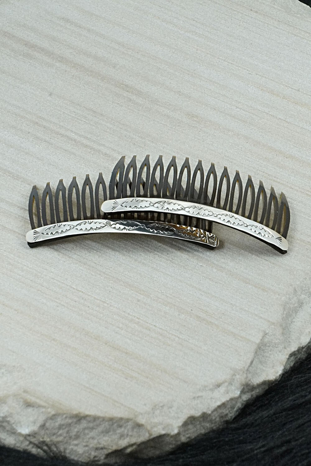 Sterling Silver Hair Combs - Bertha Begay