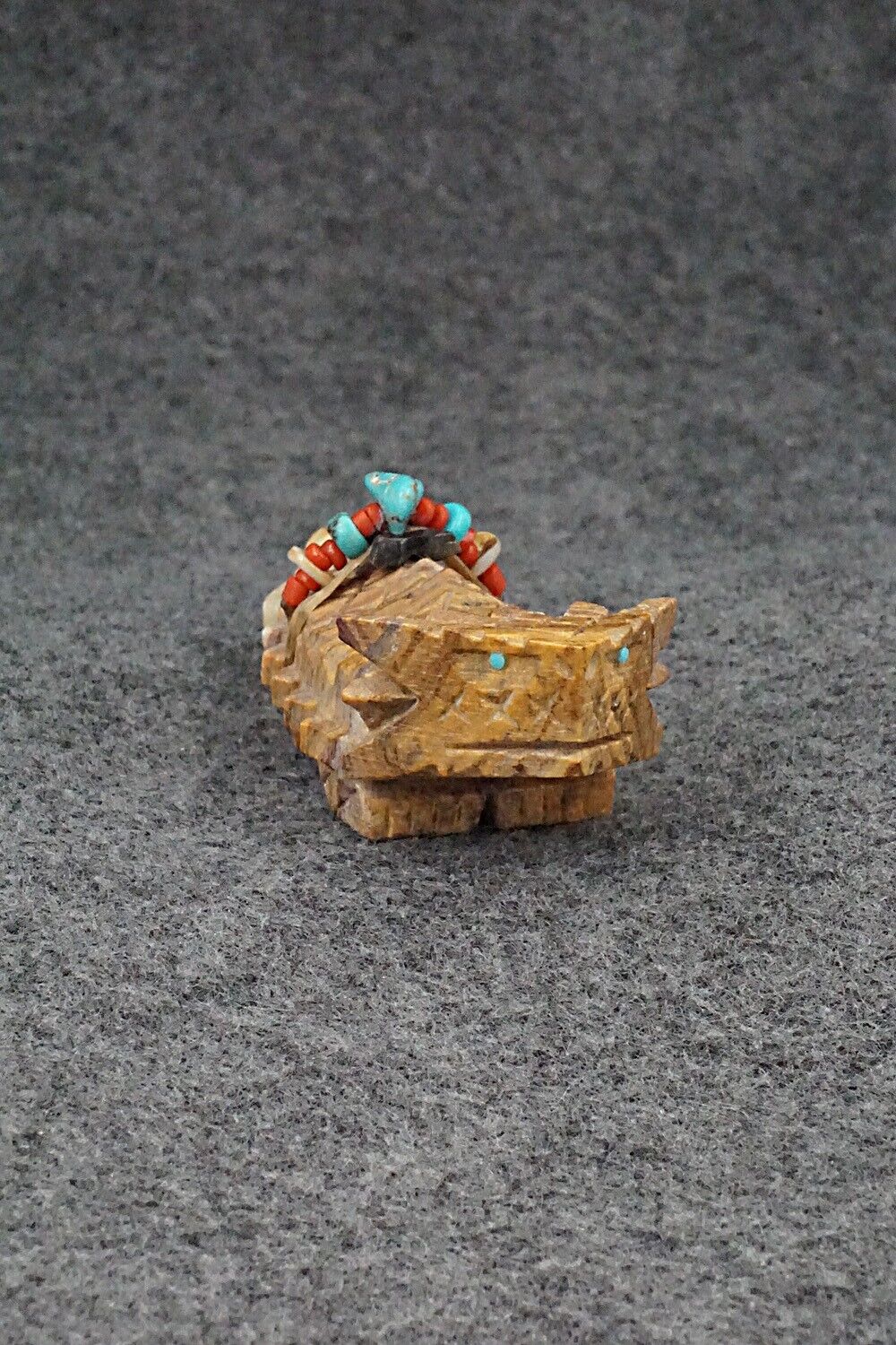 Horned Toad Zuni Fetish Carving - Douglas Martza