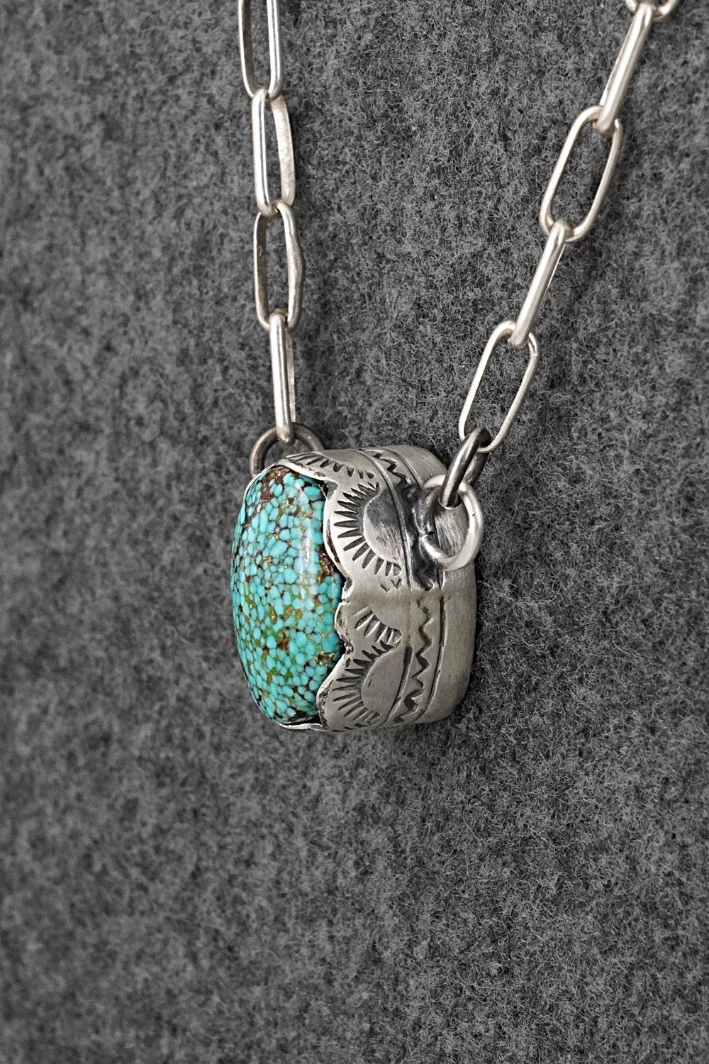 Turquoise & Sterling Silver Necklace - Randy Boyd