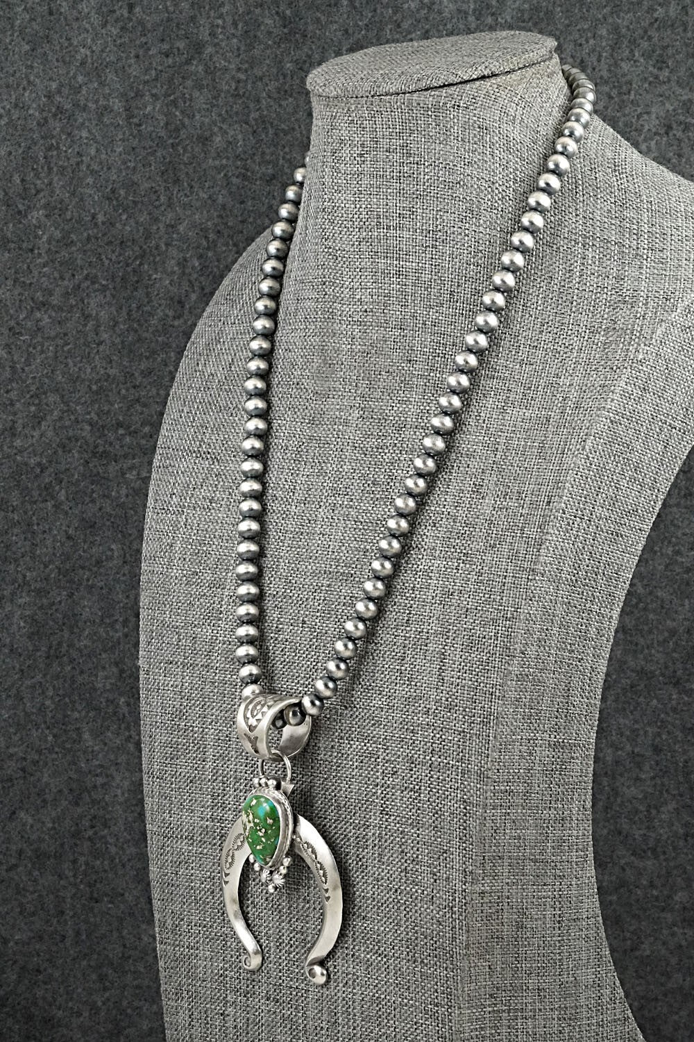 Turquoise & Sterling Silver Necklace - Samuel Yellowhair