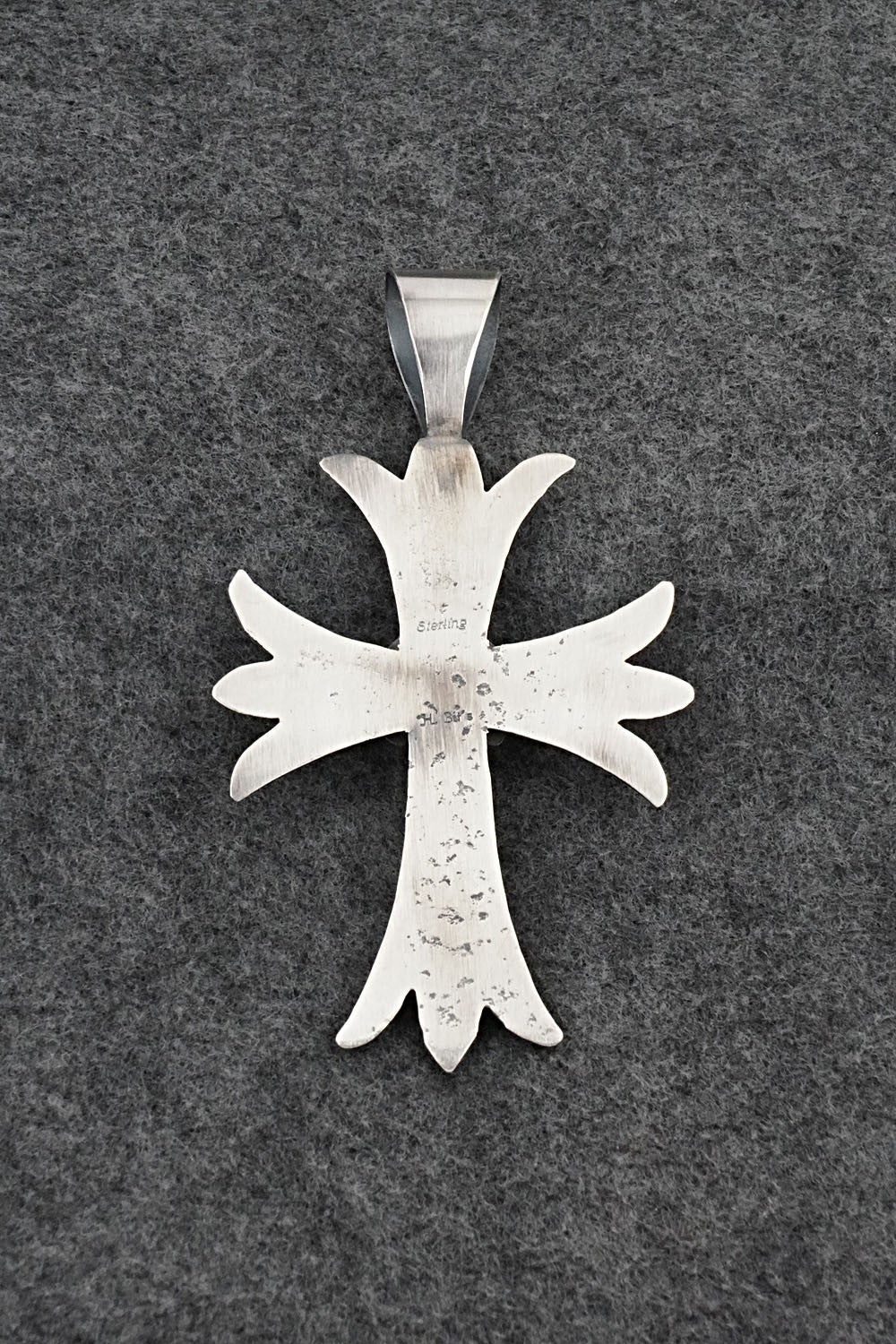 Turquoise & Sterling Silver Pendant - Harrison Bitsue